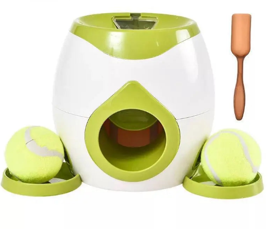Distributeur de balles pour chien avec fonction nourriture lente