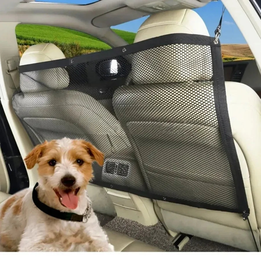 Filet de sécurité voiture pour chien | Barrière anti distraction universelle
