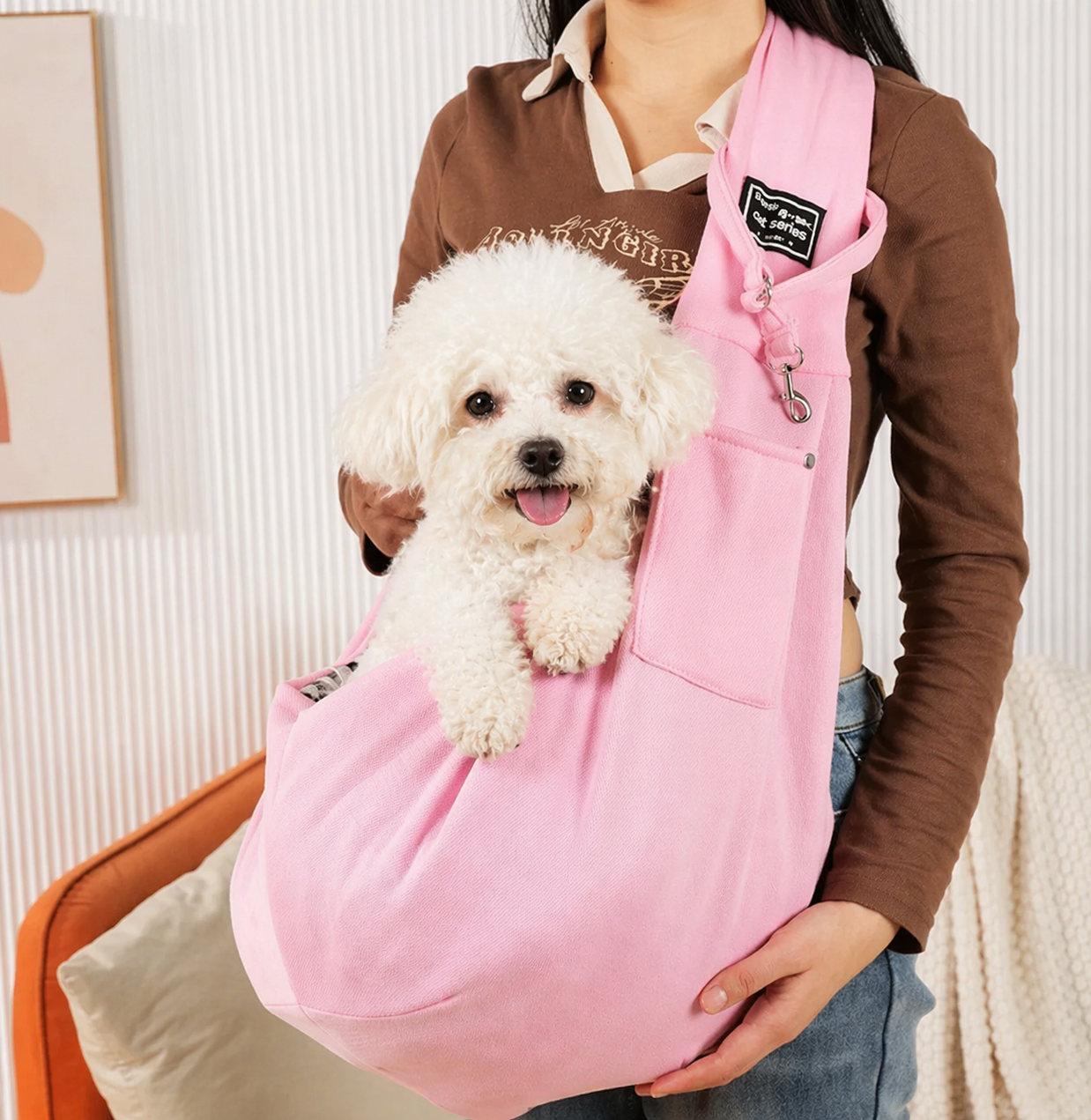 Sac de transport confortable pour chien – Bandoulière réglable