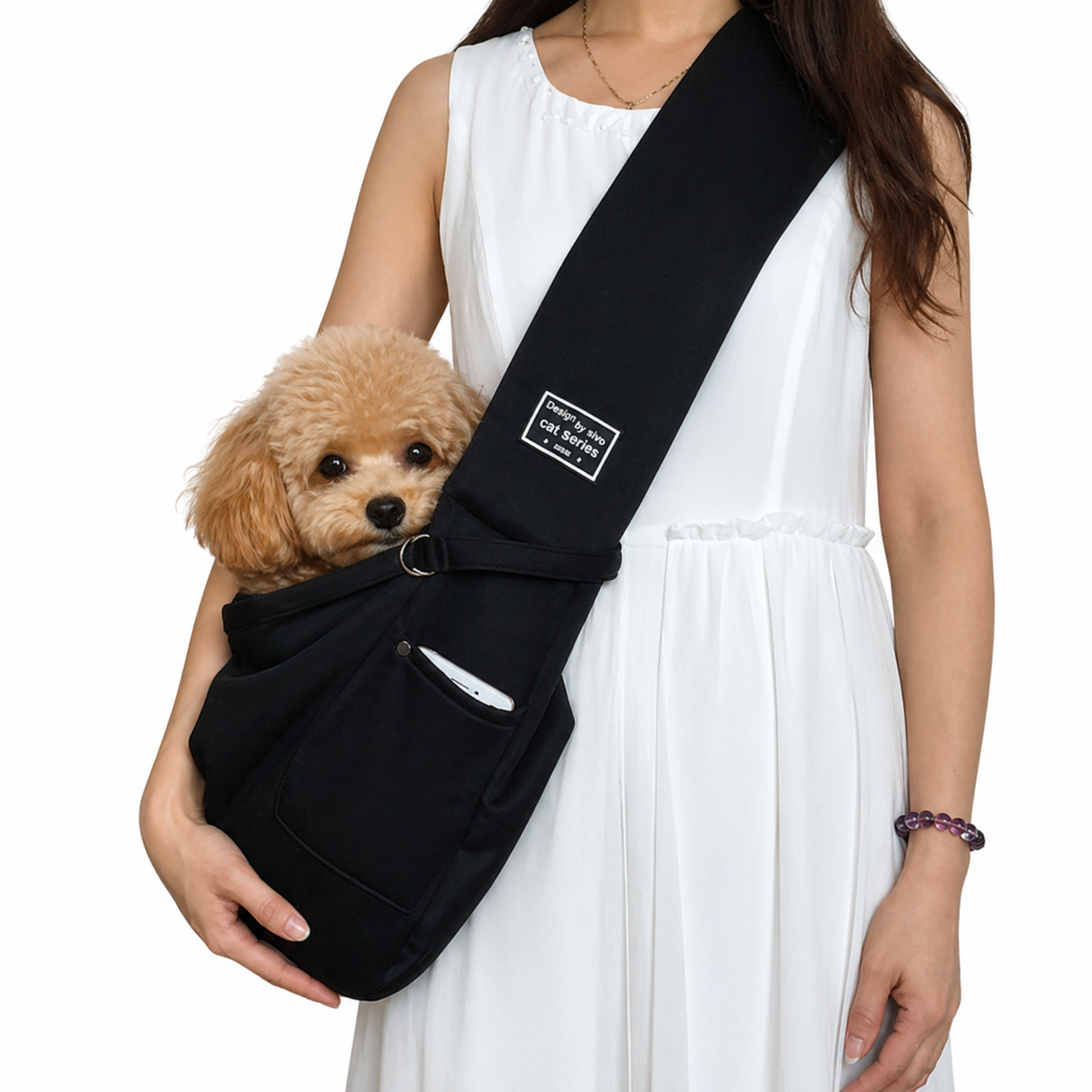 Sac de transport confortable pour chien – Bandoulière réglable