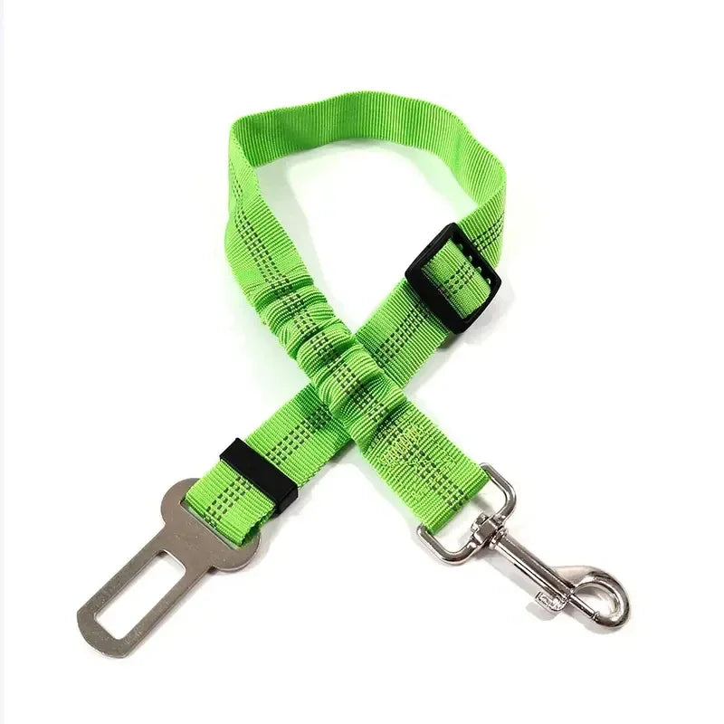 Ceinture de sécurité pour chien avec harnais en nylon réglable, sangle élastique pour voiture