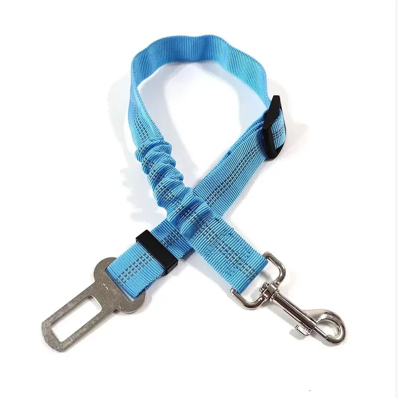 Ceinture de sécurité pour chien avec harnais en nylon réglable, sangle élastique pour voiture