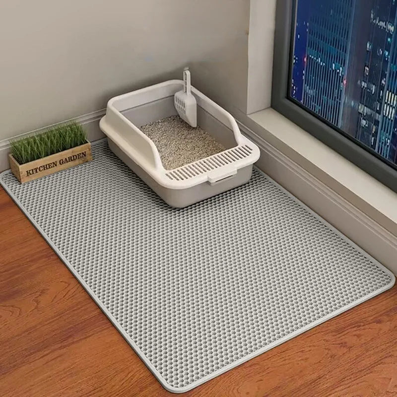 Tapis de litière pour chat imperméable et antidérapant