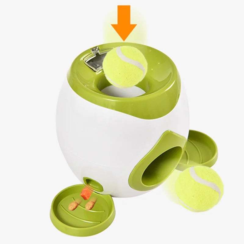 Distributeur de balles pour chien avec fonction nourriture lente