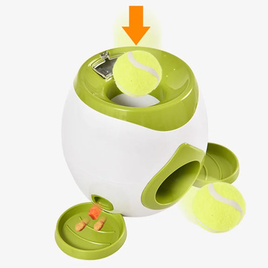 Distributeur de balles pour chien avec fonction nourriture lente